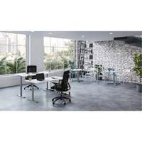 Table rectangulaire &agrave; hauteur r&eacute;glable Newland - Offices To Go NL48243QHT-DWT-TTU