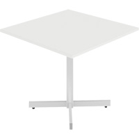 Table carr&eacute;e &agrave; hauteur r&eacute;glable Newland, 36" lo x 36" la x 29" h, Dessus de 1", Stratifi&eacute;, Blanc - Offices To Go NL36SX-DWT