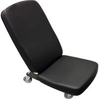 Mini chaise industrielle FLEX, Vinyle, Noir, Capacit&eacute; 280 lb - Synetik 508-00057