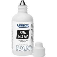 Paint-Riter avec pointe en bille m&eacute;tallique, Liquide, Noir - Markal 084623