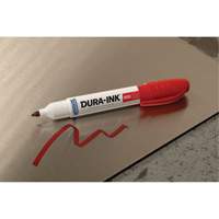 Marqueur Dura-Ink no 55, Rouge, Pointe Ciseau - Markal 096528