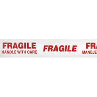 Ruban d'emballage Scotch 3771 avec message, Adh&eacute;sif Thermofusible, 2 mils, 48 mm (1-22/25") x 100 m (328') - 3M 3772-48X100