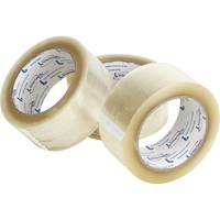 Box Sealing Tape, Hot Melt Adhesive, 1.8 mils, 72 mm (3") x 100 m (328') - IPG F4105-05N