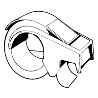 Hand Tape Dispenser, Standard-Duty, Fits Tape Width Of 50.8 mm (2") - 3M H-122