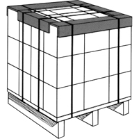Protecteurs de rebord, Carton, 36" lo x 3" la - KLETON 