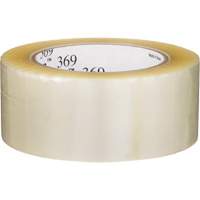 Tartan 369 Box Sealing Tape, Acrylic Adhesive, 1.6 mils, 48 mm (1-22/25") x 100 m (328') - 3M 369-48X100