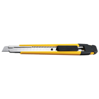 Precision Knife with Pocket Clip, 9 mm, Silver, Rubber Handle - Olfa 5023