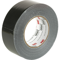 Economy Grade Coloured Duct Tape 3900, 8 mils, Black, 48 mm (2") x 55 m (180') - 3M 3900-48X54.8-BLK