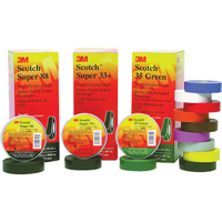 Rubans Super 33+ Scotch, 19 mm (3/4") x 20,1 m (66'), Noir, 7 mils - 3M SUPER33+3/4X66