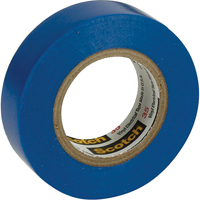 Rubans en vinyle pour codage en couleurs 35 Scotch, 12,7 mm (1/2") x 20,1 m (66'), Bleu, 7 mils - 3M 35-1/2X20BL