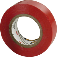 Scotch&reg; 35 Colour Coded Tape, 12.7 mm (1/2") x 6.1 m (20'), Red, 7 mils - 3M 35-1/2X20RD