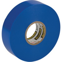 Rubans en vinyle pour codage en couleurs 35 Scotch, 19 mm (3/4") x 20,1 m (66'), Bleu, 7 mils - 3M 35-3/4X66BL