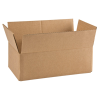Boîte en carton ondul&eacute;, 12" lo x 6" la x 4" h, ondulations C -  
