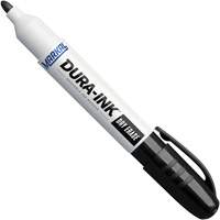 Dura-Ink&reg; Dry Erase Ink Markers, Black, Bullet Tip - Markal 096571