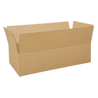 Boîte en carton ondul&eacute;, 48" lo x 24" la x 12" h, ondulations C -  