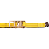 Ratchet Straps, Flat Hook, 4" W x 30' L, 5400 lbs. (2450 kg) Working Load Limit - Kinedyne 593021