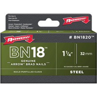 Clous Brad pour agrafeuse & pistolets-agrafeurs &agrave; percussion Arrow & Aurora - Arrow BN1820CS