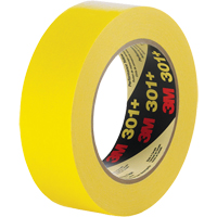 301+ Performance Masking Tape, 48 mm (2") x 54.8 m (180'), Yellow - 3M 301+48X55