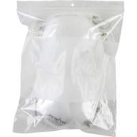 Sacs en poly avec espace inscriptible blanc, Refermable, 10" x 8", 2 mils - KLETON 