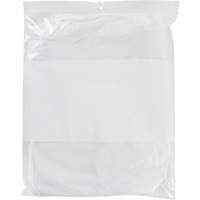 Sacs en poly avec espace inscriptible blanc, Refermable, 15" x 12", 2 mils - KLETON 