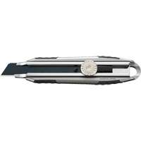 Couteau avec verrou &agrave; cliquet, 18 mm, Acier au carbone, Robuste, Prise en Aluminium - Olfa 1135529