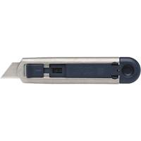 Profi 25 Semi-Automatic Retractable Blade, 19 mm, Stainless Steel, Metal/Metal Detectable Plastic Handle - Martor 120700.02