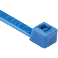 Attaches de c&acirc;bles s&eacute;rie T, Longueur 8", R&eacute;sistance &agrave; la traction 50 lb, Bleu - Hellermann Tyton Canada T50R6C2