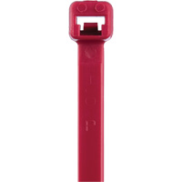 Attaches de c&acirc;bles s&eacute;rie T, Longueur 8", R&eacute;sistance &agrave; la traction 50 lb, Rouge - Hellermann Tyton Canada T50R2C2