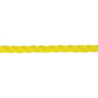 Corde jaune tress&eacute;e 1/4", Polypropyl&egrave;ne, 1300' - KLETON 