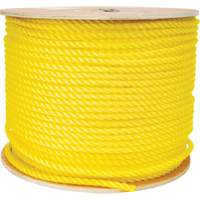 Corde jaune tress&eacute;e 3/8", Polypropyl&egrave;ne, 630' - KLETON 