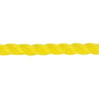 Corde jaune tress&eacute;e 3/8", Polypropyl&egrave;ne, 630' - KLETON 