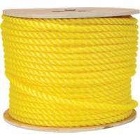 Corde jaune tress&eacute;e 1/2", Polypropyl&egrave;ne, 335' - KLETON 