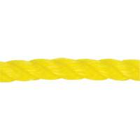 Corde jaune tress&eacute;e 1/2", Polypropyl&egrave;ne, 335' - KLETON 