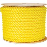 Corde jaune tress&eacute;e 5/8", Polypropyl&egrave;ne, 200' - KLETON 