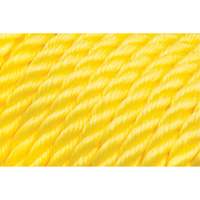 Corde jaune tress&eacute;e 5/8", Polypropyl&egrave;ne, 200' - KLETON 