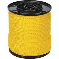 Corde torsad&eacute;e jaune &agrave; trois brins 1/4", Polypropyl&egrave;ne, 550' - Ben-Mor 60181