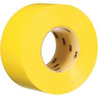 Durable Floor Marking Tape 971, 3" x 108', Vinyl, Yellow - 3M 971 YL 3INX36YD