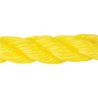 Corde jaune tress&eacute;e, Polypropyl&egrave;ne, 300' - KLETON 
