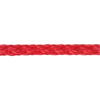 Corde rouge tress&eacute;e, Polypropyl&egrave;ne, 500' - KLETON 