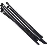 Re-Usable Cable Tie, 14" Long, 50 lbs. Tensile Strength, Black - Aurora Tools 