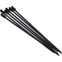 Screw-In Cable Tie, 8" Long, 50 lbs. Tensile Strength, Black - Aurora Tools 