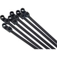 Screw-In Cable Tie, 8" Long, 50 lbs. Tensile Strength, Black - Aurora Tools 