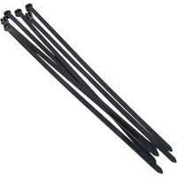 Attaches autobloquantes &agrave; languette en acier, Longueur 8", R&eacute;sistance &agrave; la traction 40 lb, Noir - Outils Aurora 