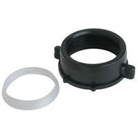 Slip Joint Nut & Washer, 1-1/2" Dia., Plastic - Bow Plumbing 602045