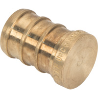 Lead-Free Pipe Plug, Pipe, 1/2" Dia., Brass - Bow Plumbing 524611