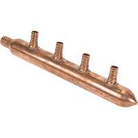 Four Branch Manifold, 3/4" Dia., Copper - Bow Plumbing 540922