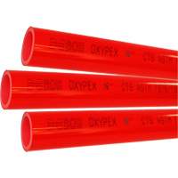Oxypex Oxygen Barrier Tubing, Plastic, 20' L x 0.5" Dia. - Bow Plumbing 588764