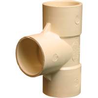 Flowguard Gold&reg; Tee Fitting, Sanitary, CPVC, 3/4" - Bow Plumbing 520015