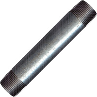 Raccord long, Galvanis&eacute;, 1/2", NPT x NPT - Fairview Fittings GI-113-B1-1/2