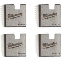 Matrices de tuyauterie portables NPT, Pour tuyau de 1-1/2", Acier rapide - Milwaukee 48-36-1111